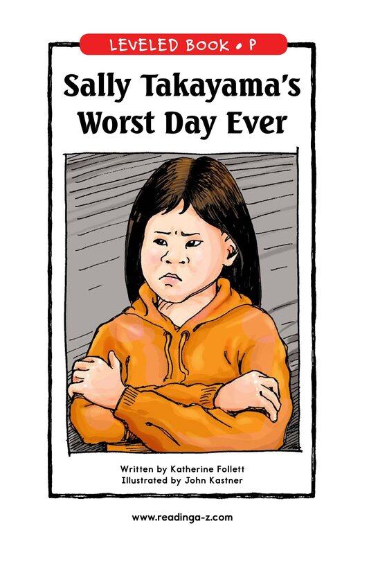 Sally Takayama's Worst Day Ever绘本故事第2页