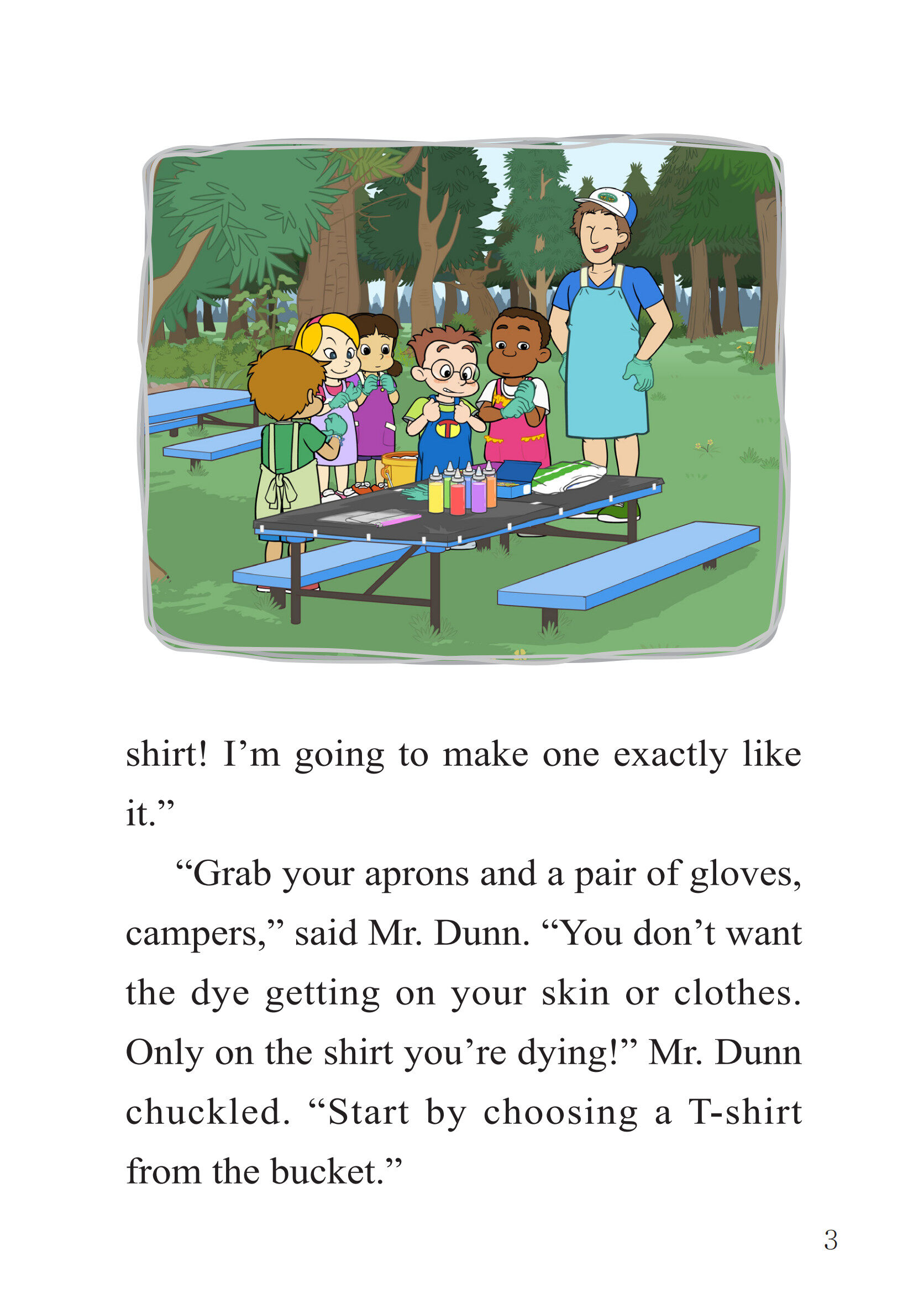 Tie-Dyed Camp T-Shirts绘本故事第5页