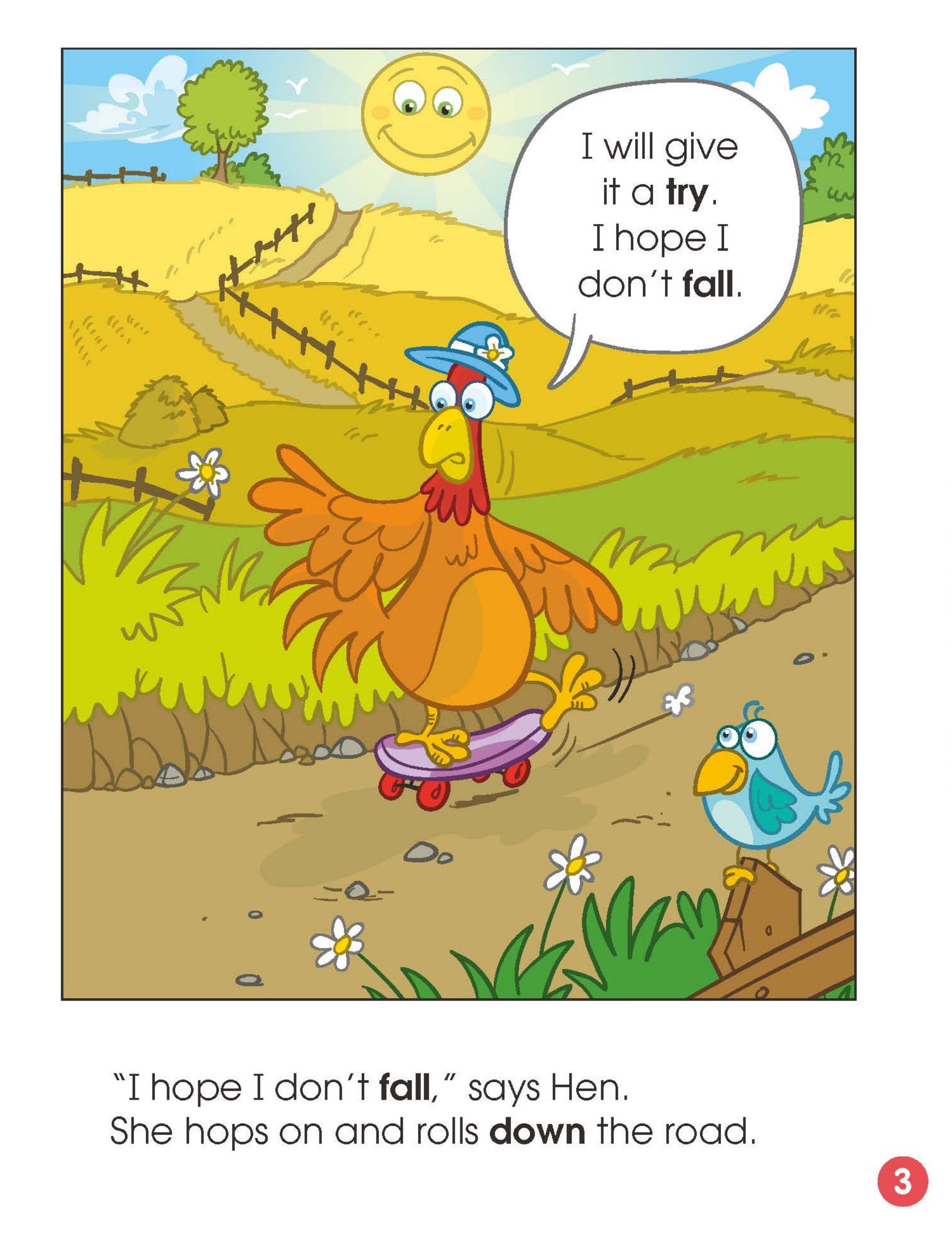 Try Again ,Hen!绘本故事第3页