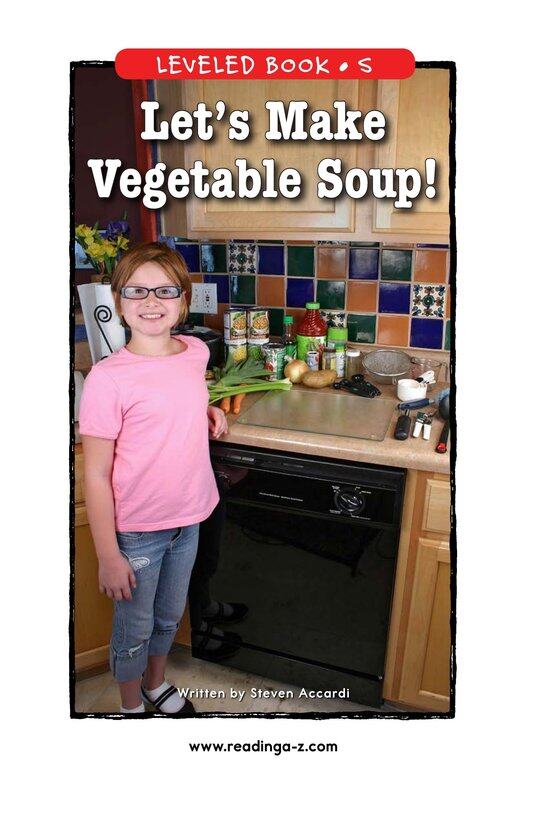 Let's Make Vegetable Soup绘本故事第2页