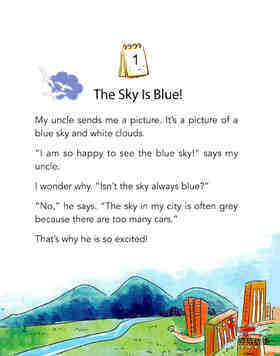 The Sky Is Blue!绘本故事第3页