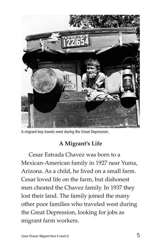 Cesar Chavez Migrant Hero绘本故事第4页