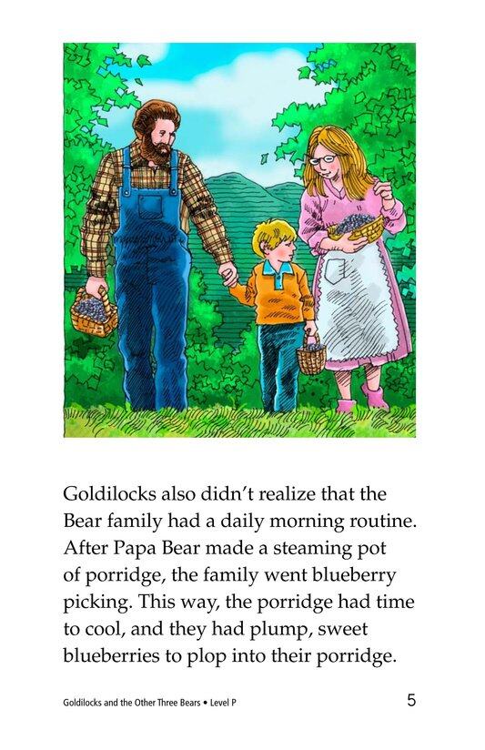 Goldilocks and the Other Three Bears绘本故事第4页
