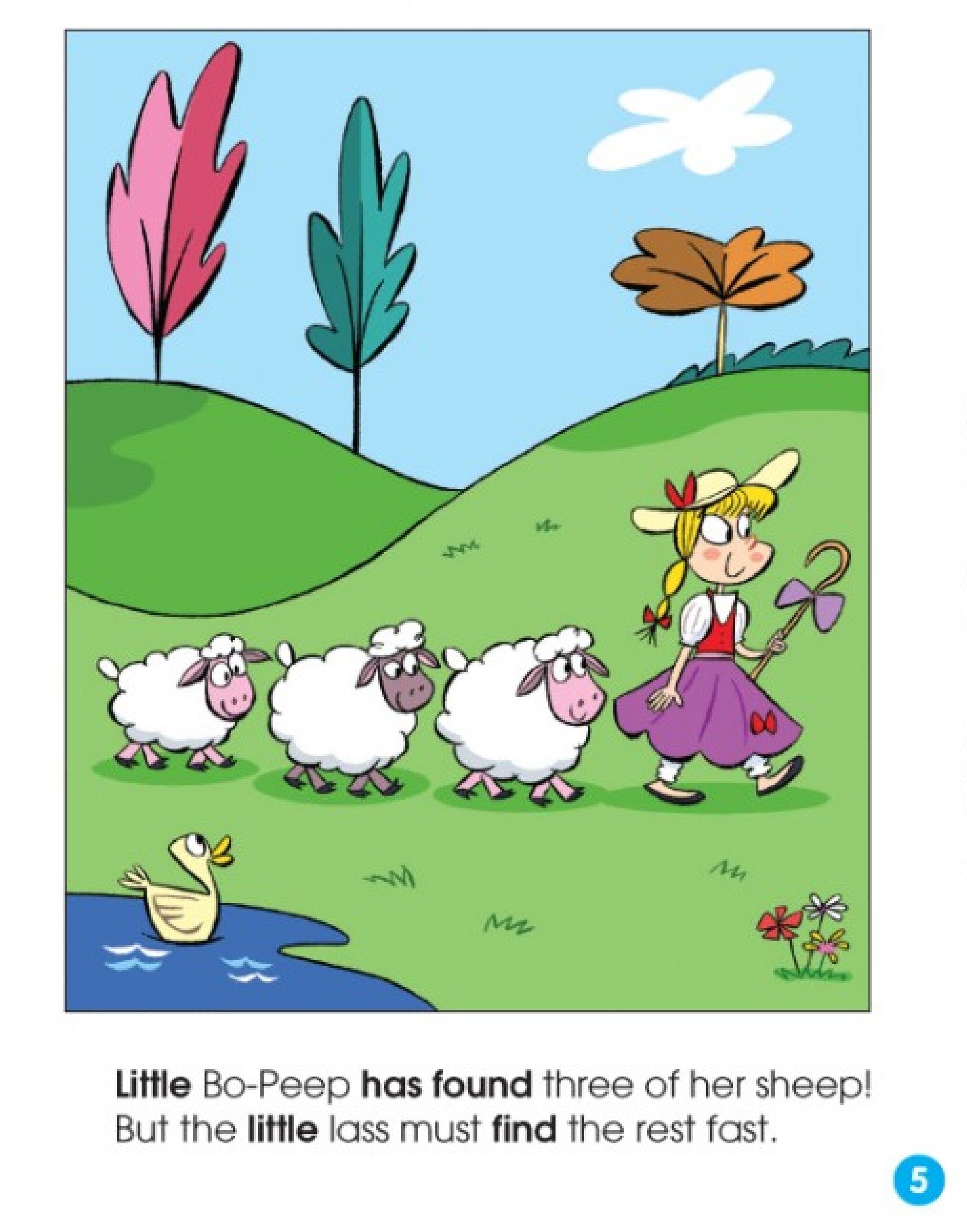 Little Bo-Peep's Lost-and-Found Sheep绘本故事第5页