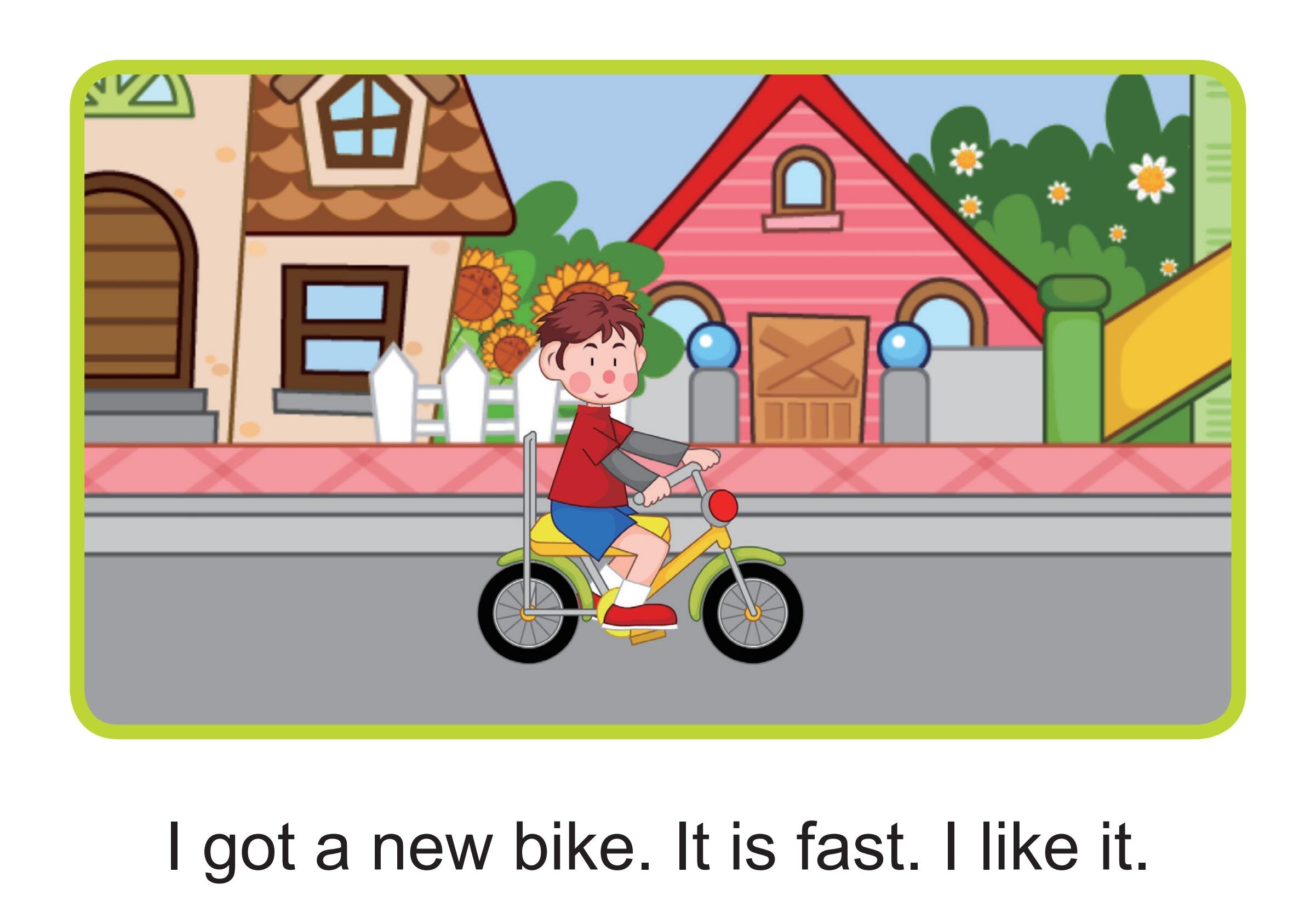 A New Bike绘本故事第2页