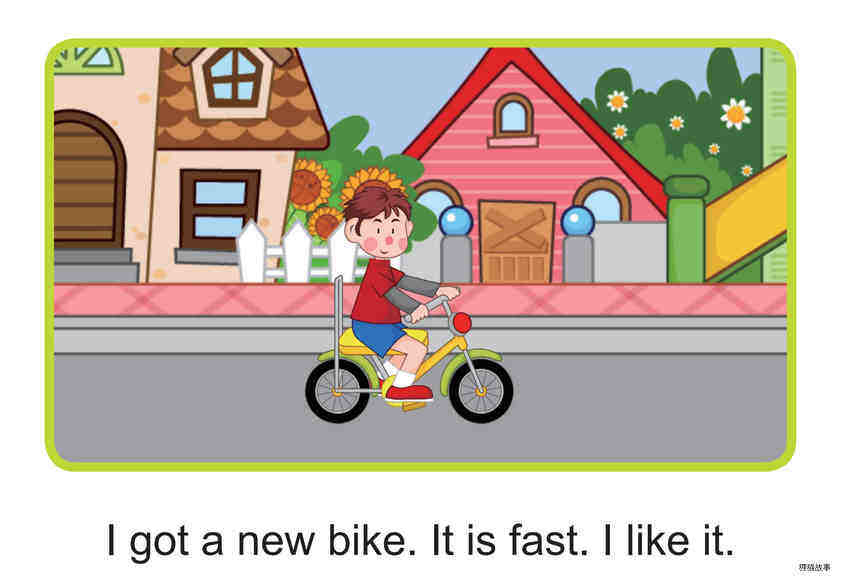 A New Bike绘本故事第2页