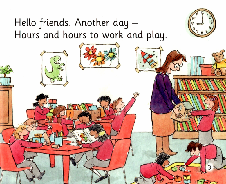 Time for School绘本故事第4页