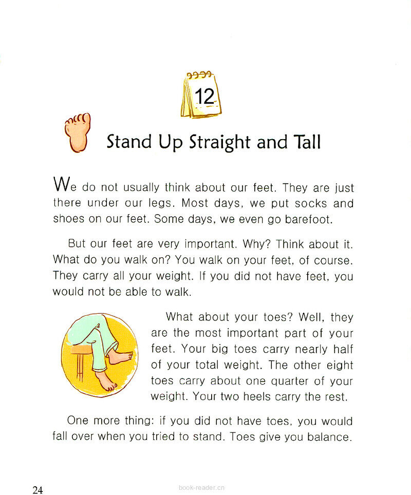 Stand Up Straight and Tall绘本故事第2页