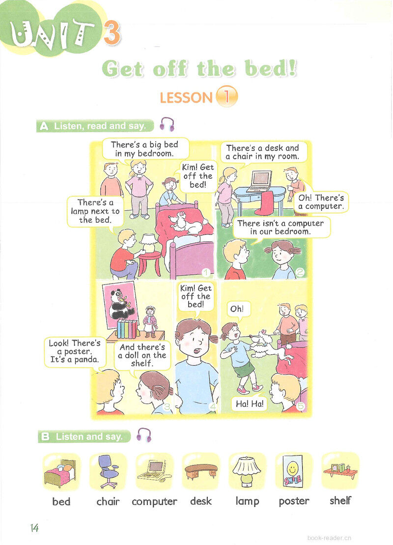 3 Get off the bed!绘本故事第2页