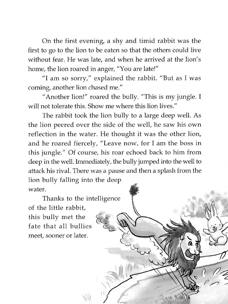 The Wise Rabbit and the Lion绘本故事第3页