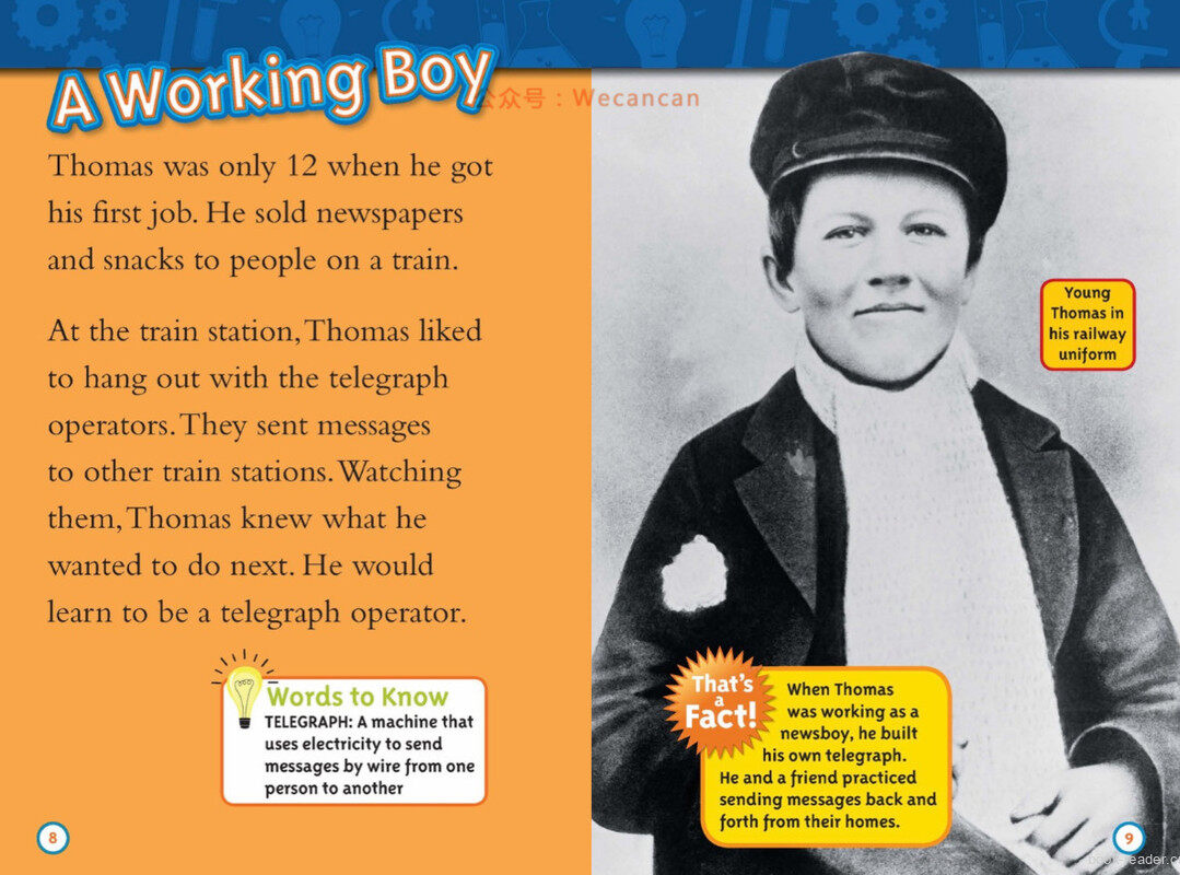 Thomas Edison绘本故事第5页