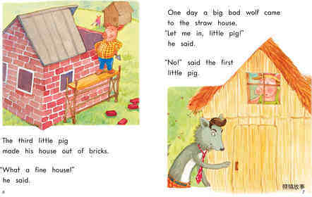 The Three Little Pigs And The Big Bad Wolf绘本故事第4页