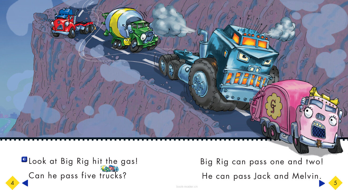 Can Big Rig Pass绘本故事第5页