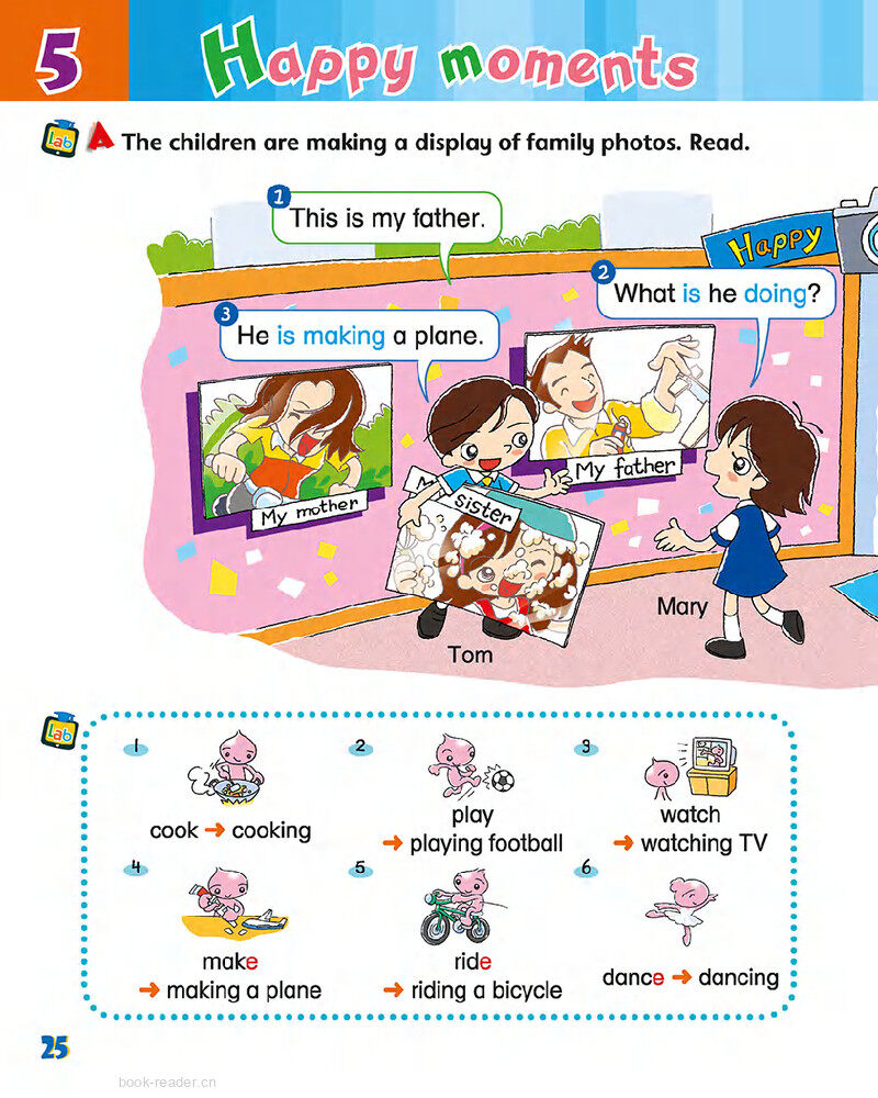 5 Happy moments绘本故事第3页