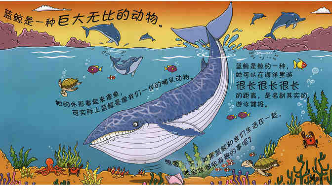 鲸鱼能游到月亮上吗？绘本故事第3页