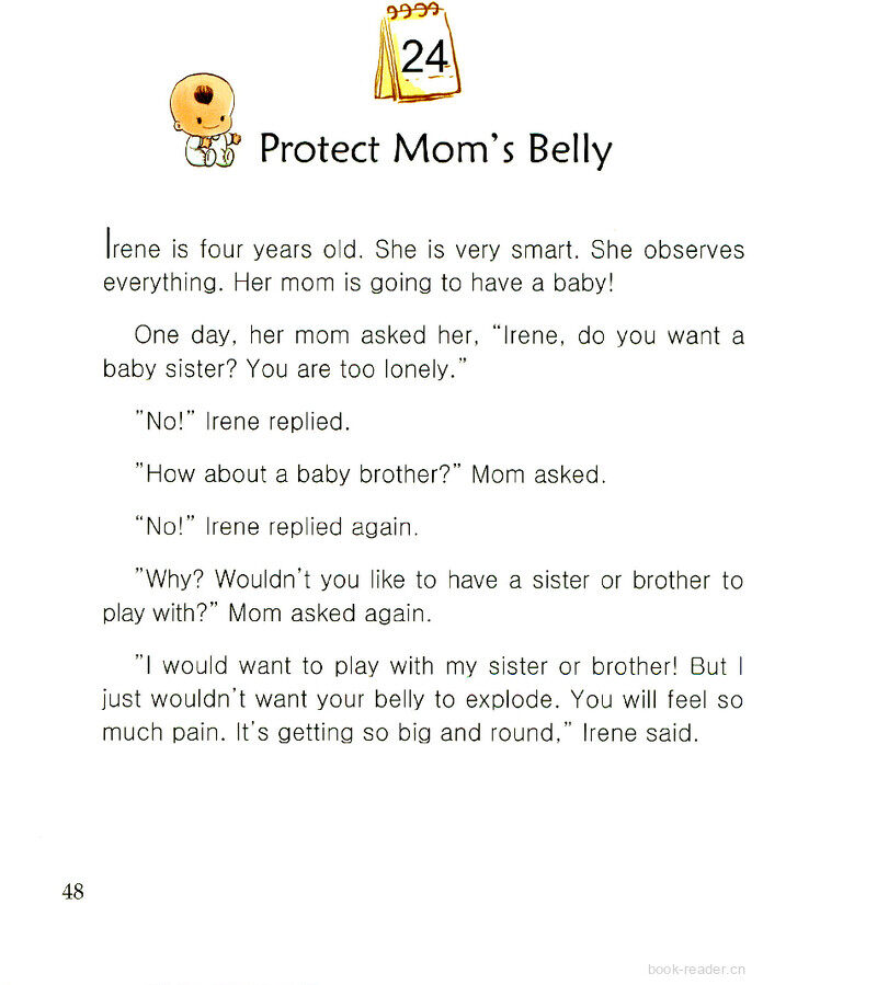 Protect Mom’s Belly绘本故事第2页