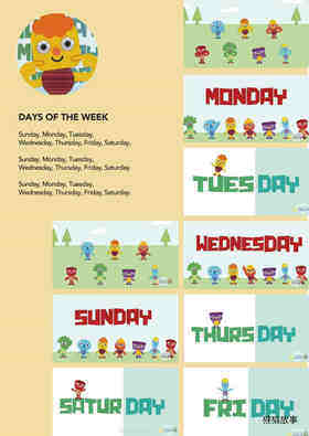 Days Of The Week绘本故事第2页