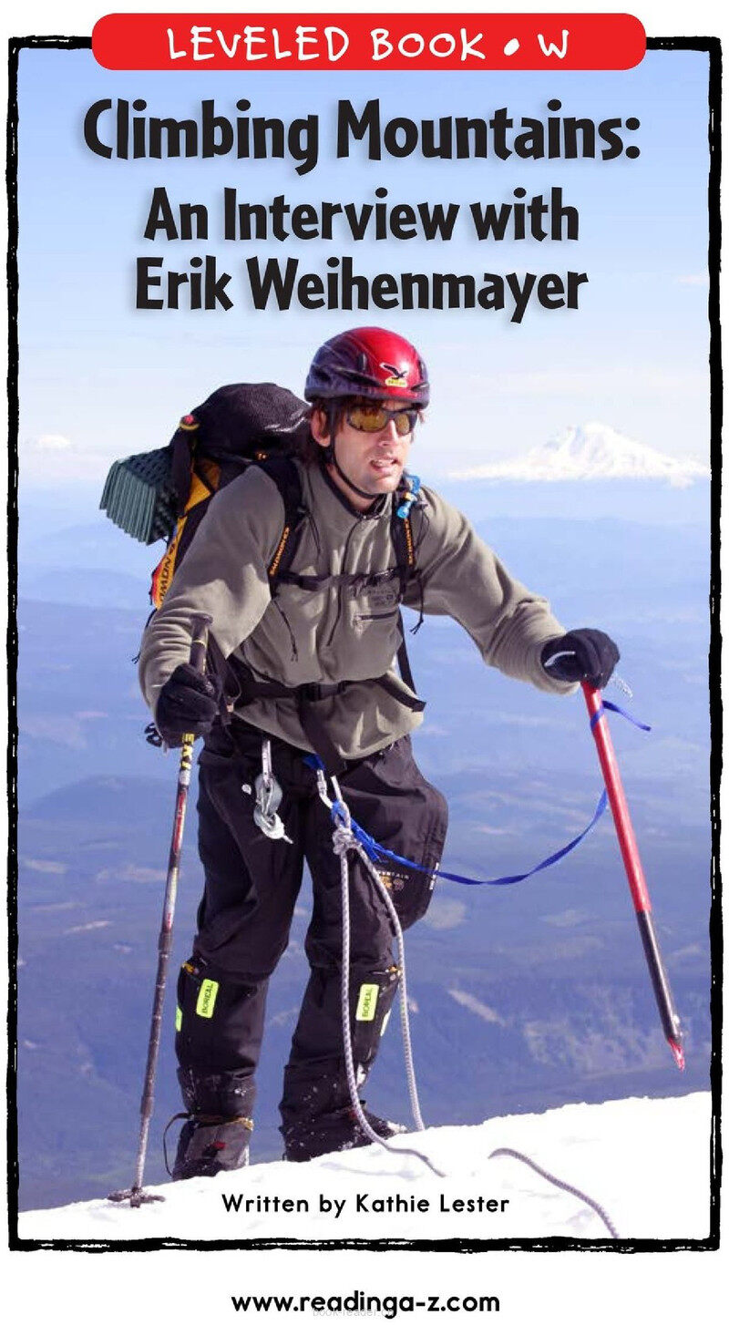 Climbing Mountains: An Interview with Erik Weihenmayer绘本故事第2页