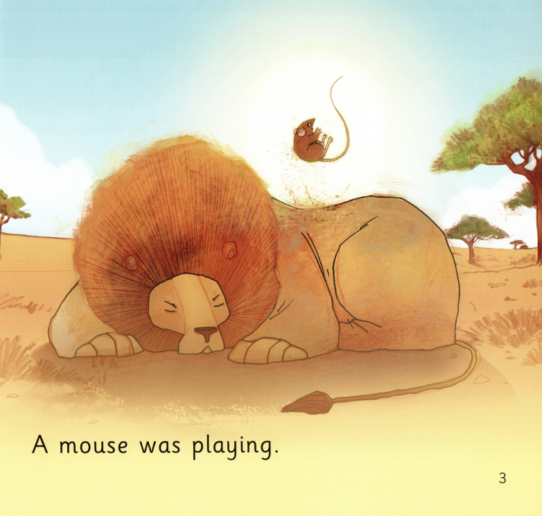 The Lion and the Mouse绘本故事第4页