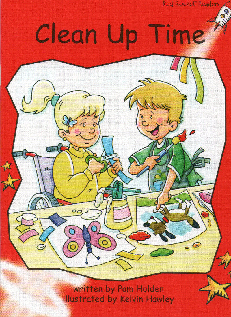 clean up time绘本故事第2页