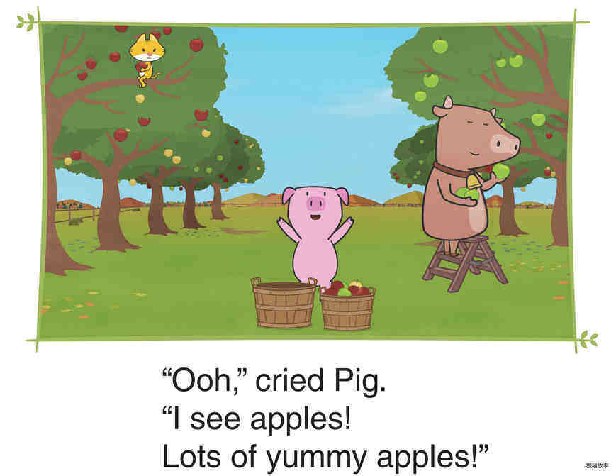 Picking Apples绘本故事第2页