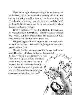 The Tree and the Stingy Brother绘本故事第3页