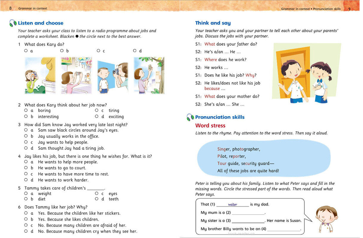 5A Unit 1 What do you do?绘本故事第5页