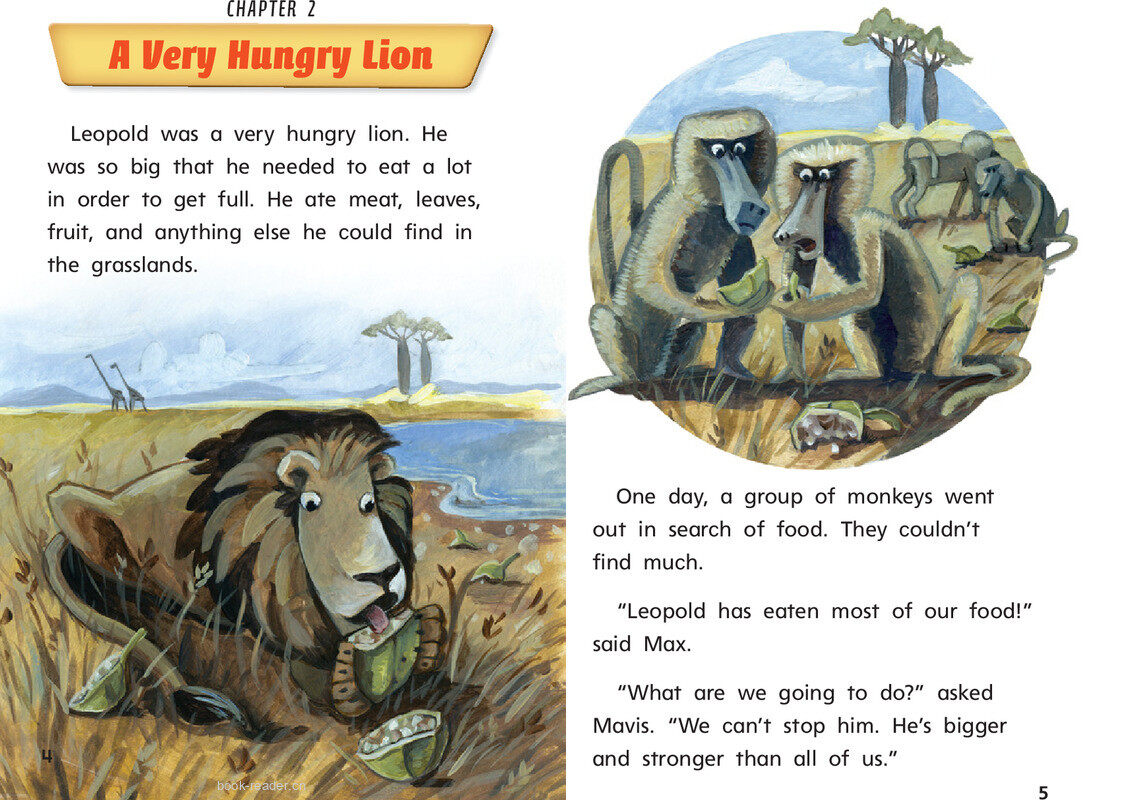 G1 Bey U6W1 Beware of the Lion!绘本故事第5页