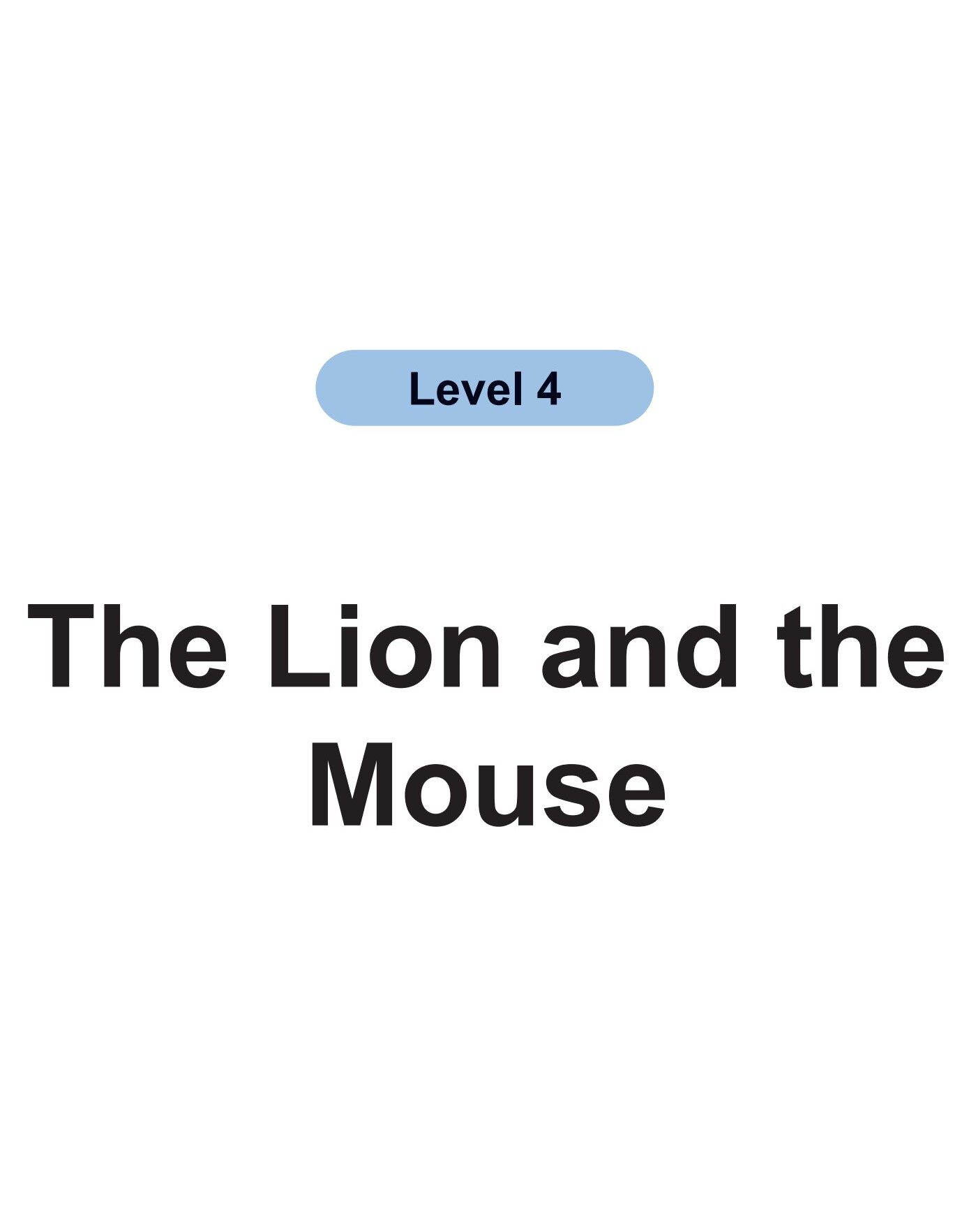 The Lion and the Mouse绘本故事第2页