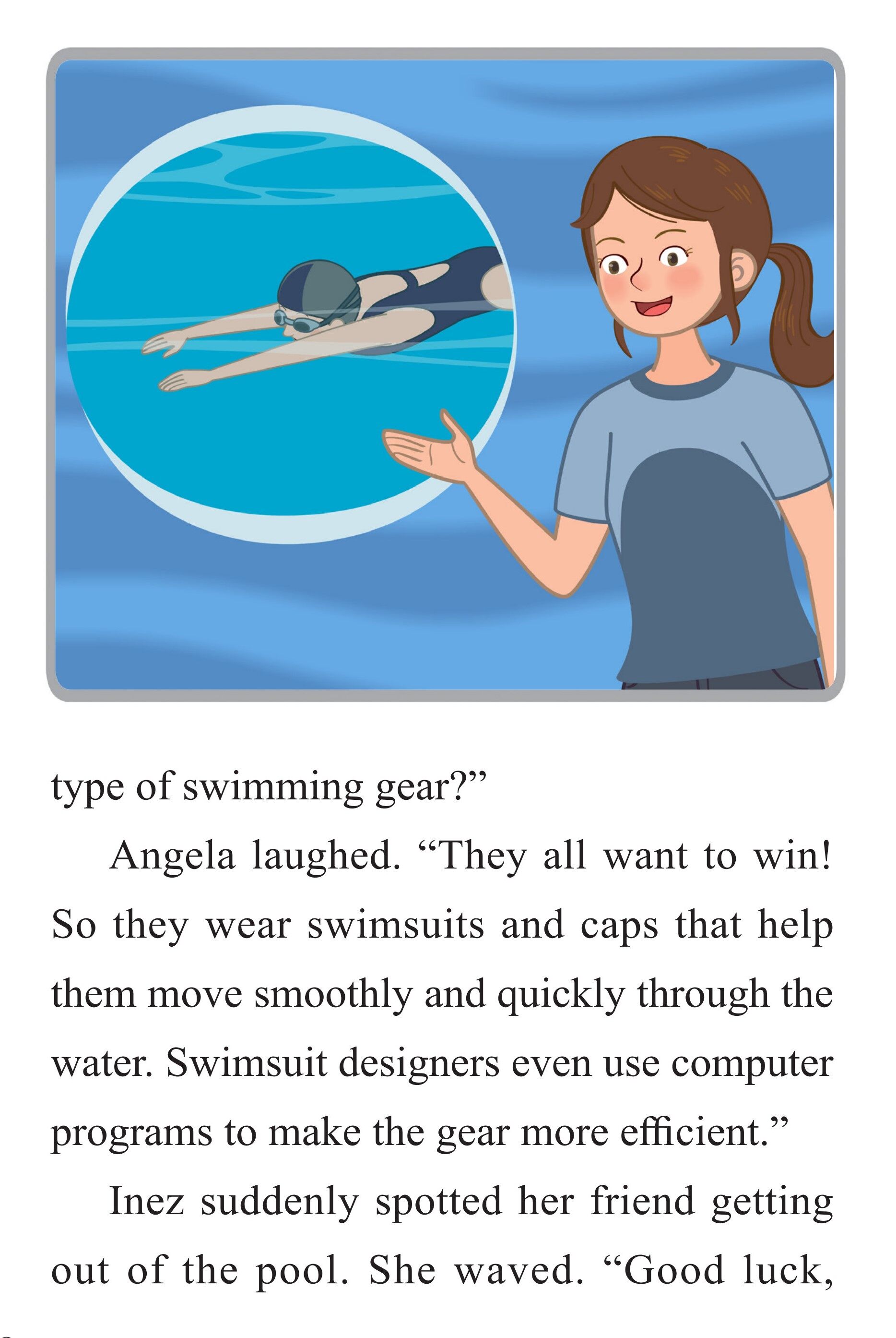Swimming to Win绘本故事第4页
