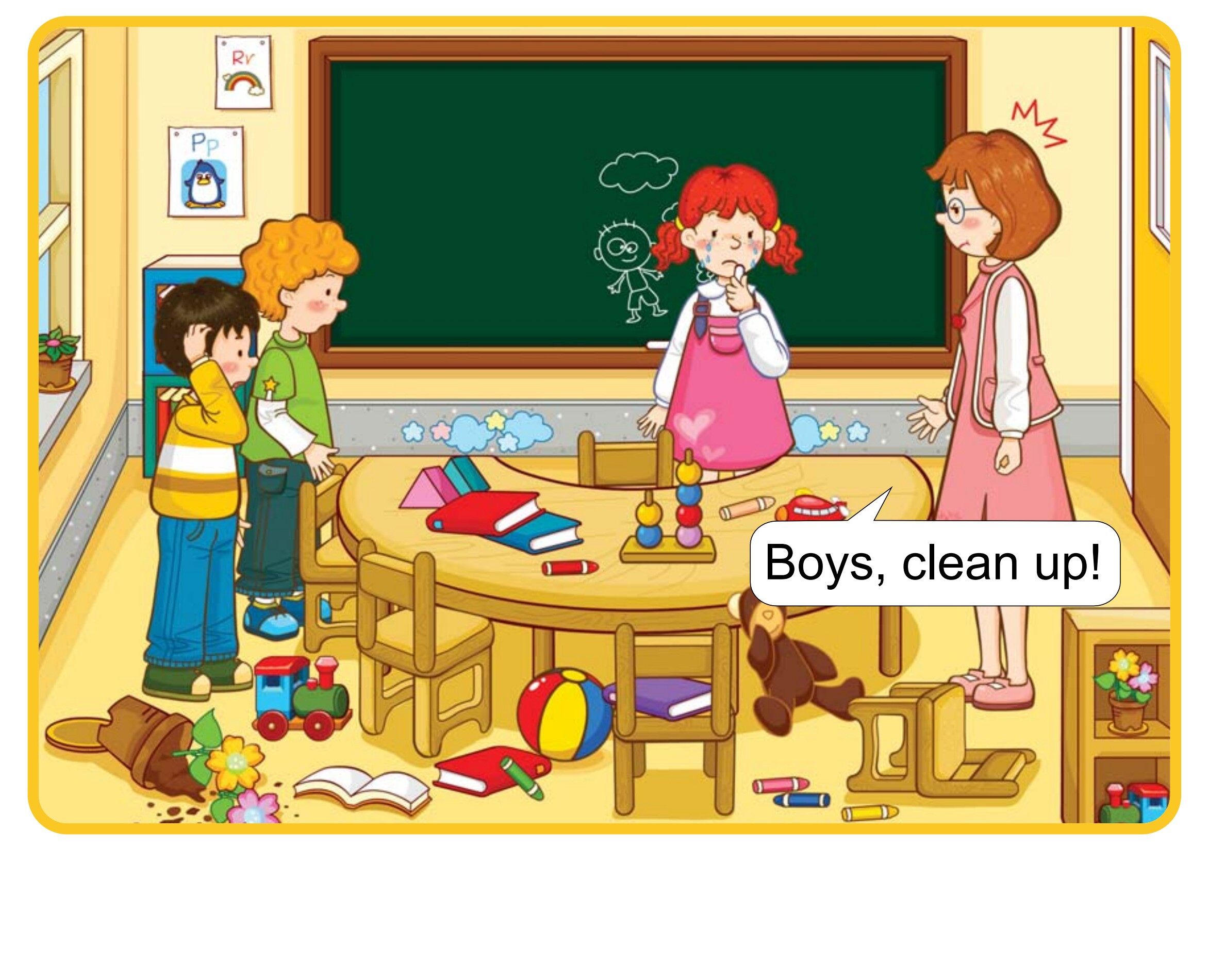 Sit Down!绘本故事第4页