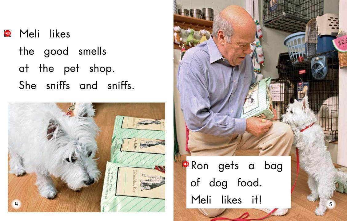 Meli at the Pet Shop绘本故事第4页