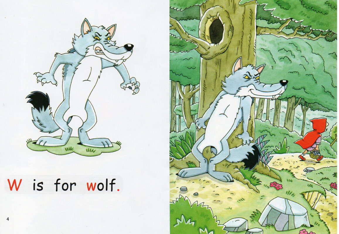 red riding hood绘本故事第4页