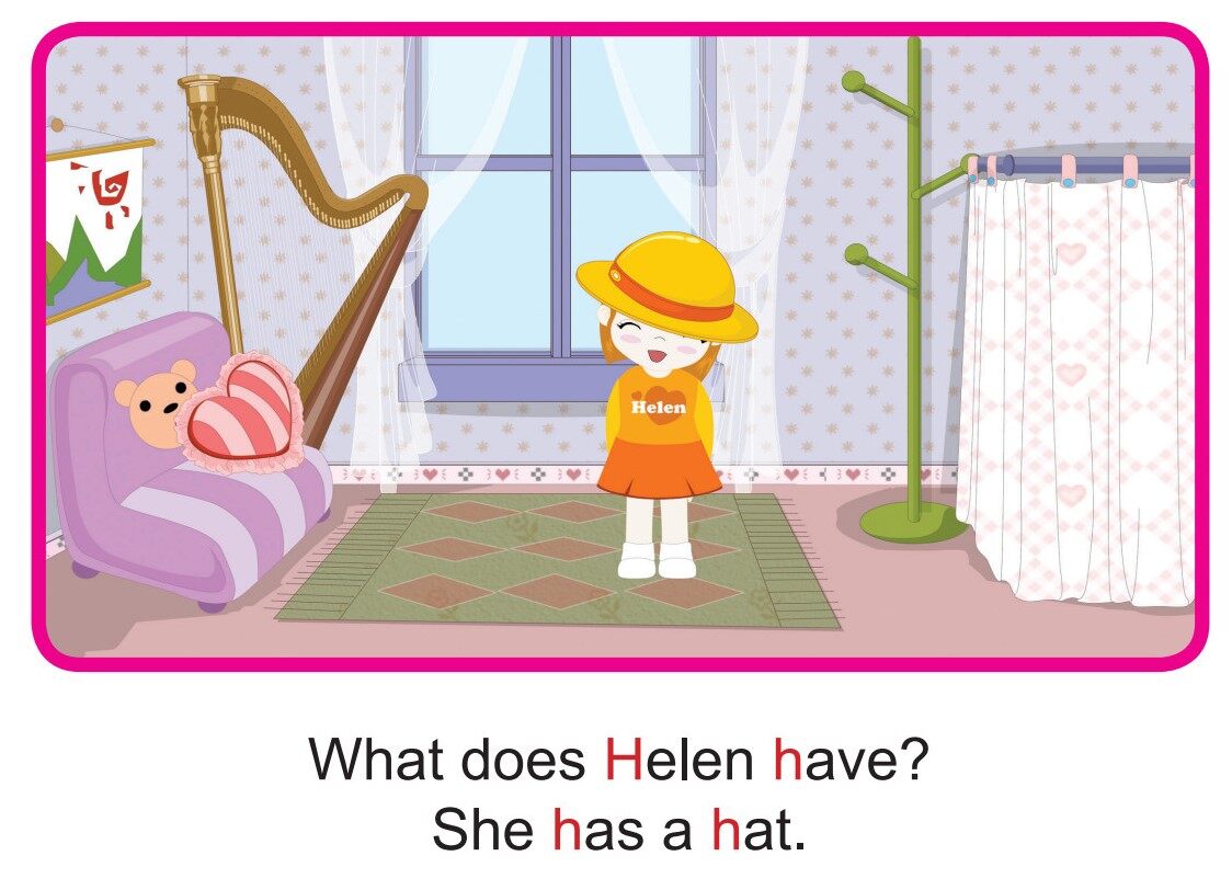 'H' words -  What Does Helen Have绘本故事第2页