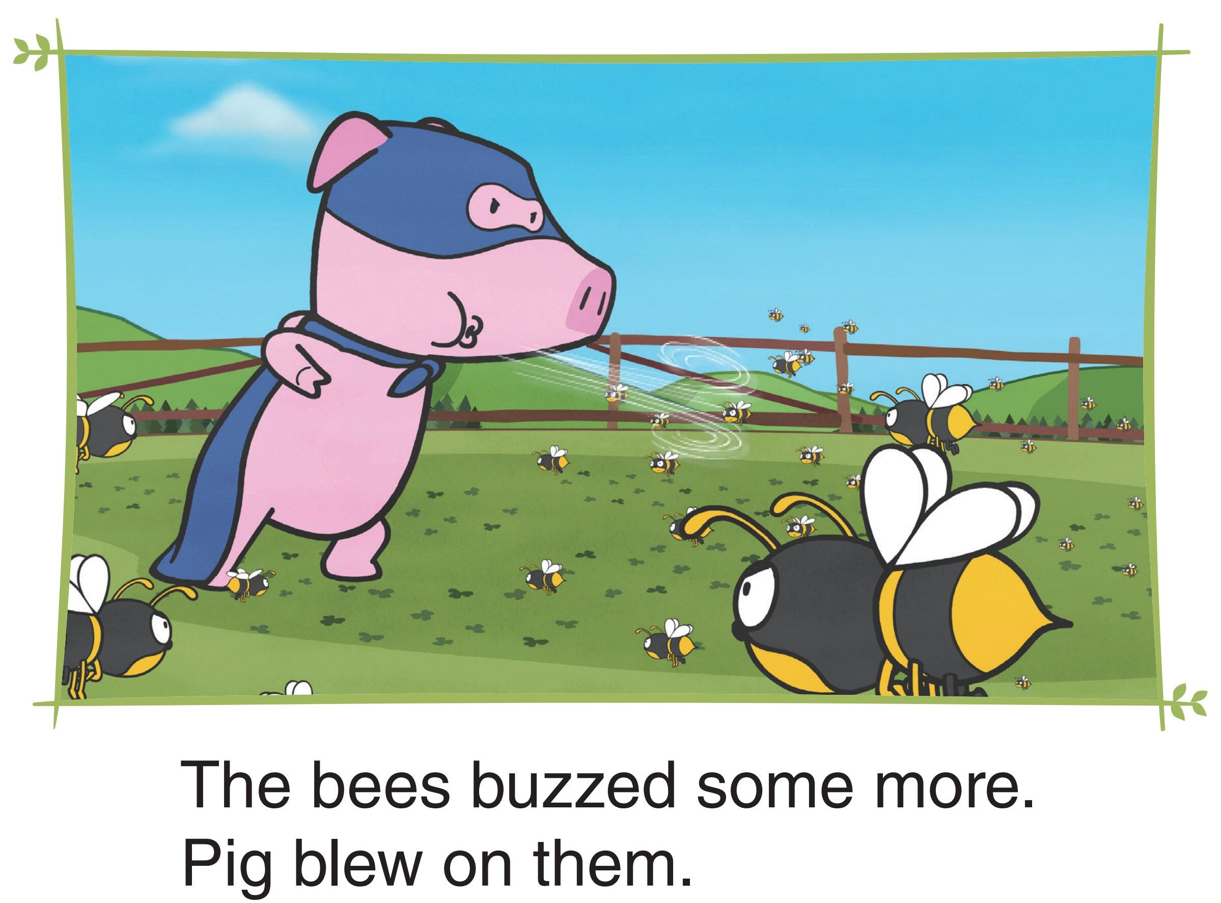 Super Pig and the Bees绘本故事第4页