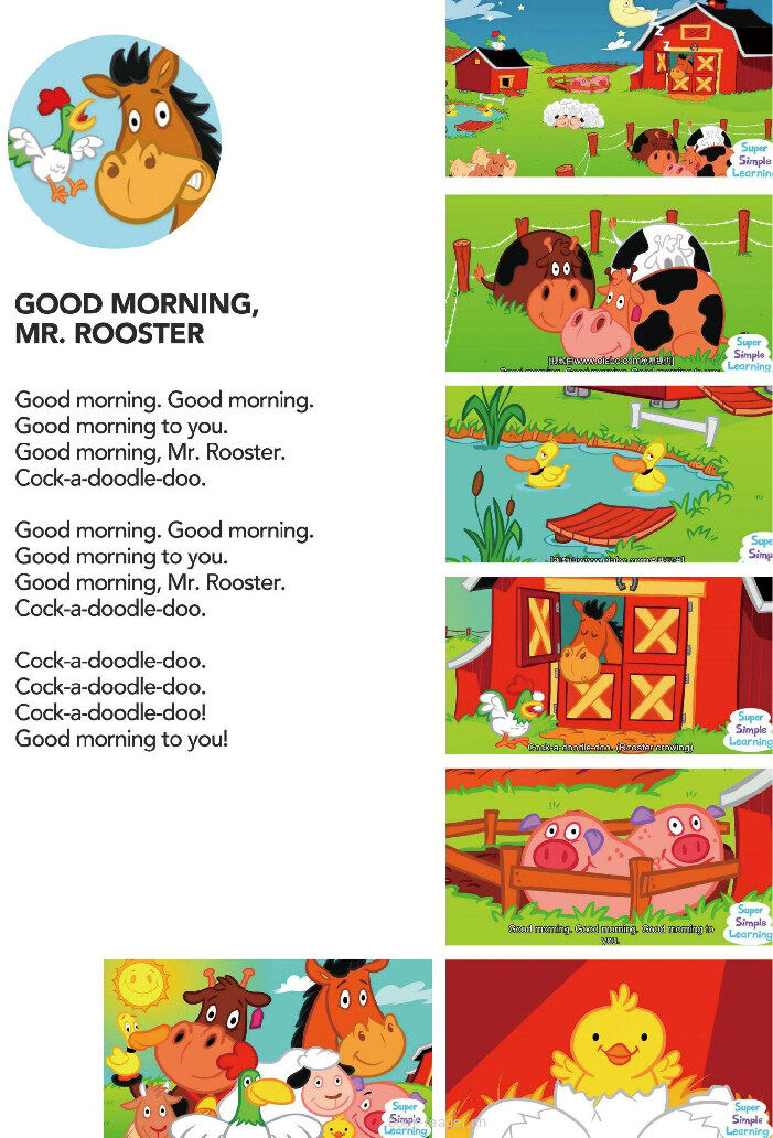 Good Morning, Mr. Rooster绘本故事第2页