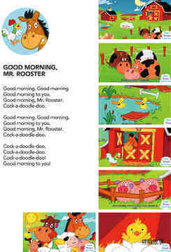 Good Morning, Mr. Rooster绘本故事第2页