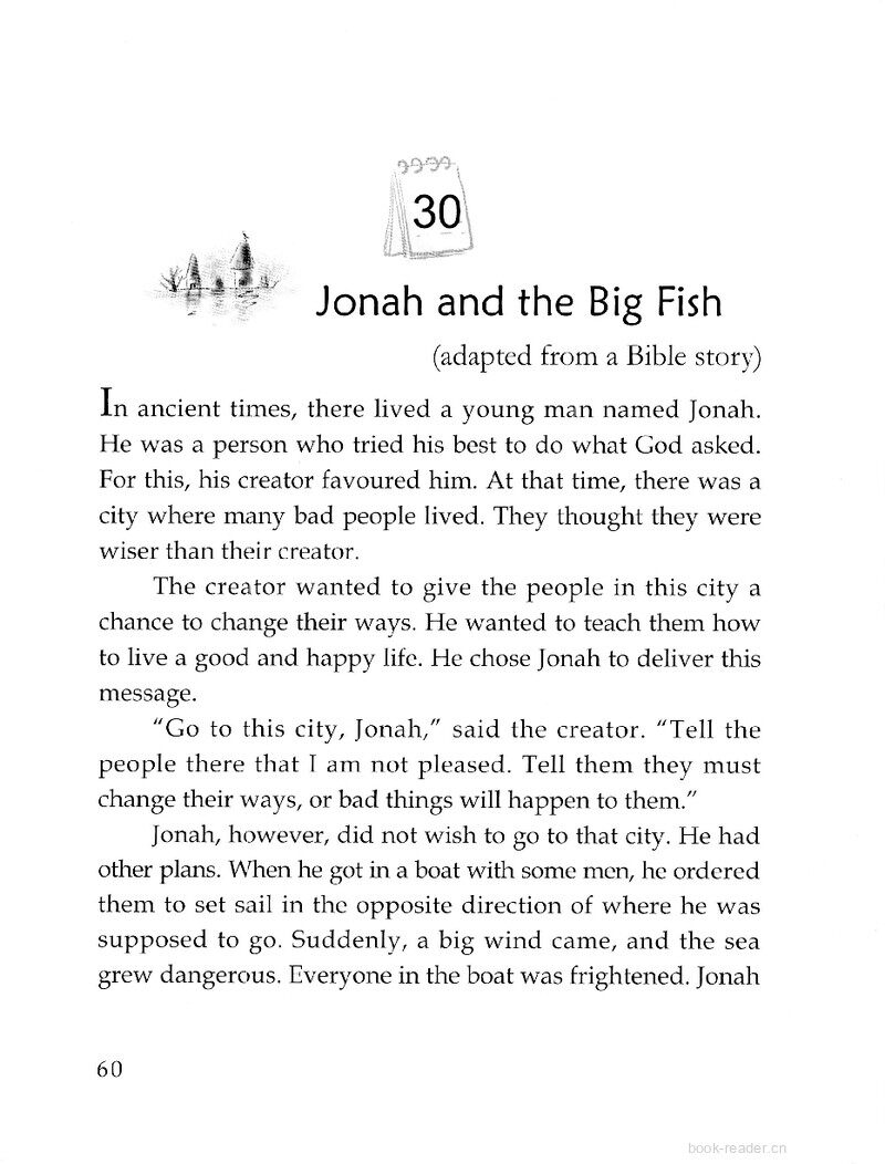 Jonah and the Big Fish绘本故事第2页