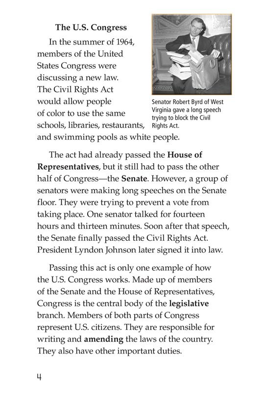 The Legislative Branch绘本故事第3页