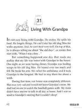 Living With Grandpa绘本故事第2页