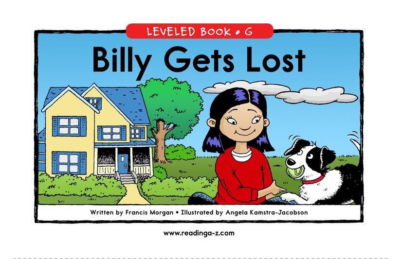 Billy Gets Lost绘本故事第2页