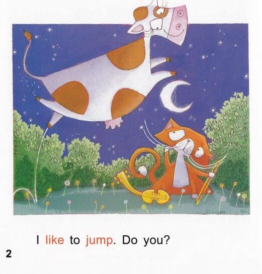 The cow jumped over the moon绘本故事第3页