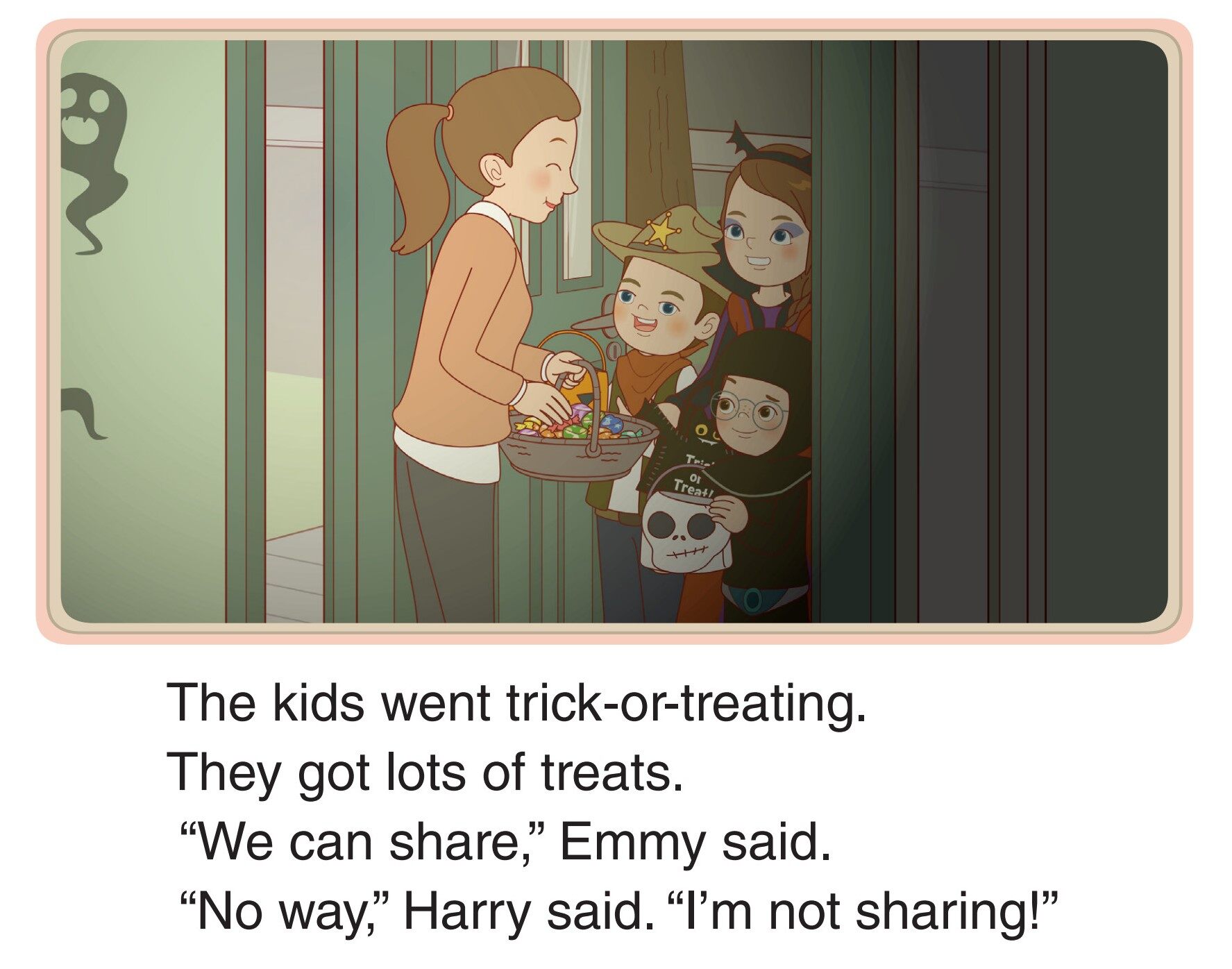 Trick or Treat!绘本故事第5页