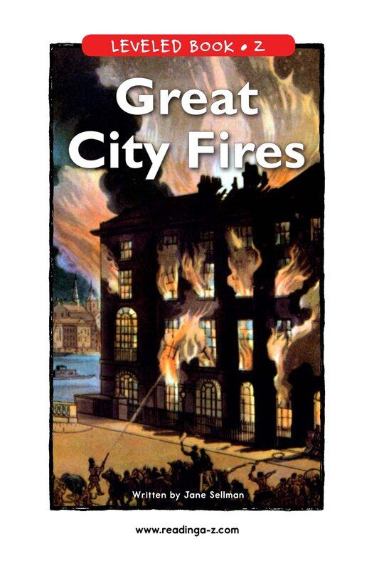 Great City Fires绘本故事第2页