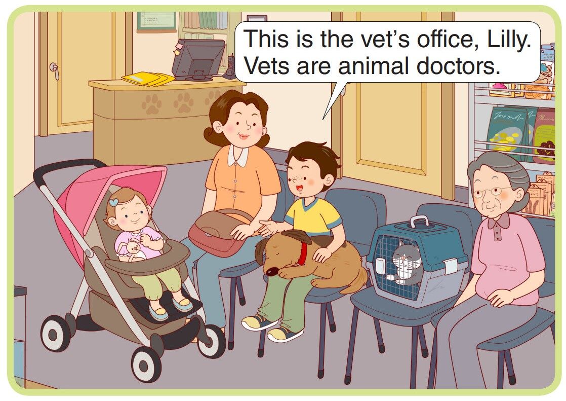 The Vet's Office绘本故事第2页