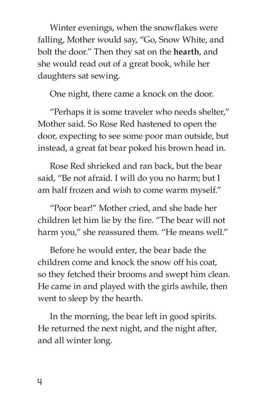 Snow White and Rose Red绘本故事第4页