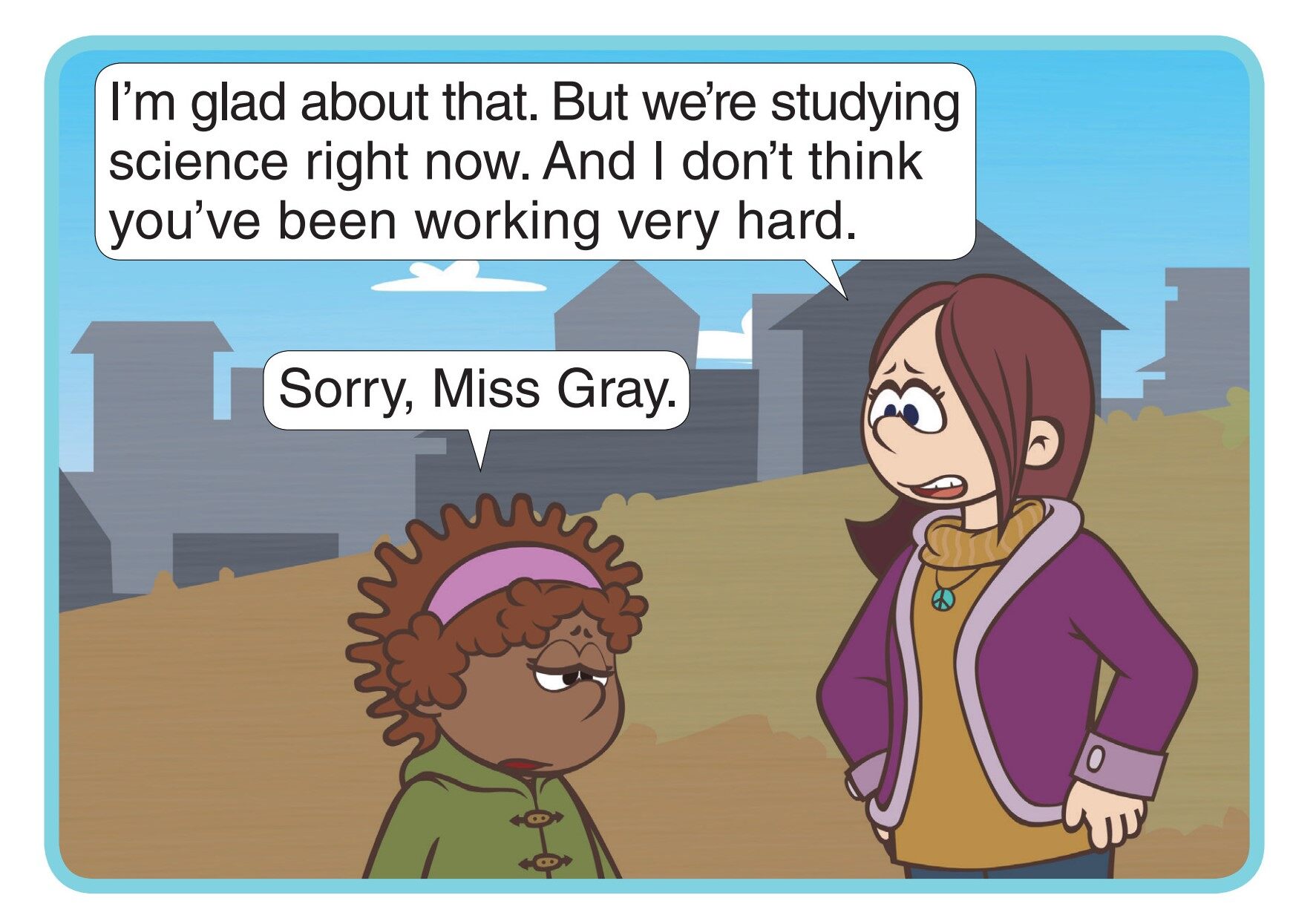 I'm Sorry, Miss Gray绘本故事第5页