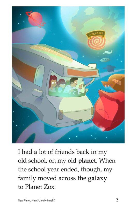 New Planet,New School绘本故事第3页