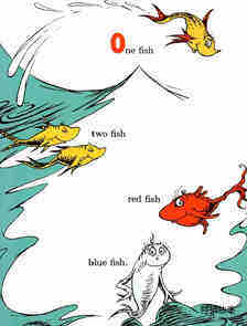 (23周)One Fish Two Fish Red Fish Blue Fish绘本故事第3页