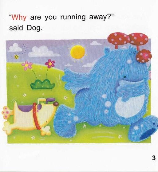 Big monster is running away绘本故事第4页